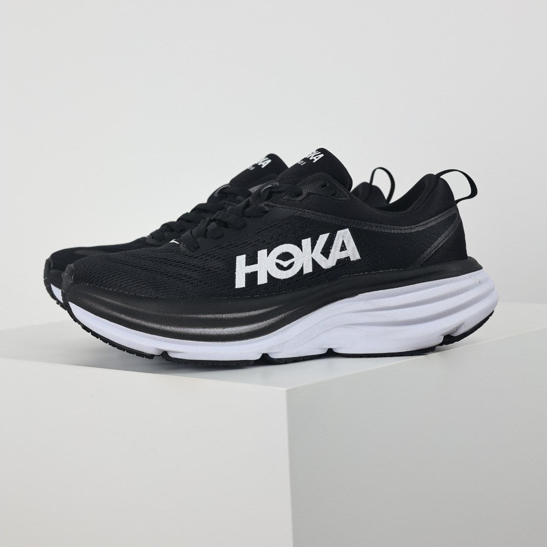 HOKA Bondi 8 Hombre - Negro / Blanco