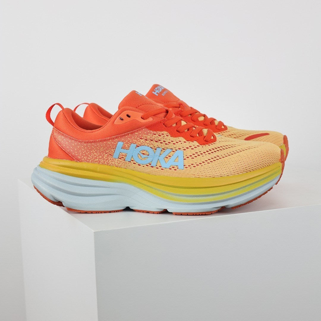 HOKA Bondi 8 Mujer - Naranja / Amarillo