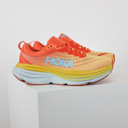 HOKA Bondi 8 Mujer - Naranja / Amarillo