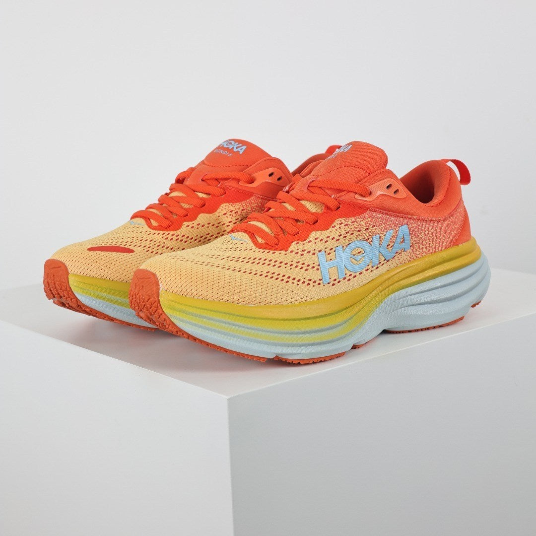 HOKA Bondi 8 Mujer - Naranja / Amarillo