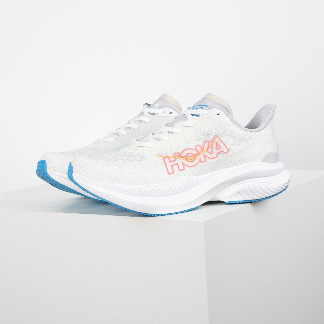 HOKA Mach 6 Mujer - Blanco / Azul