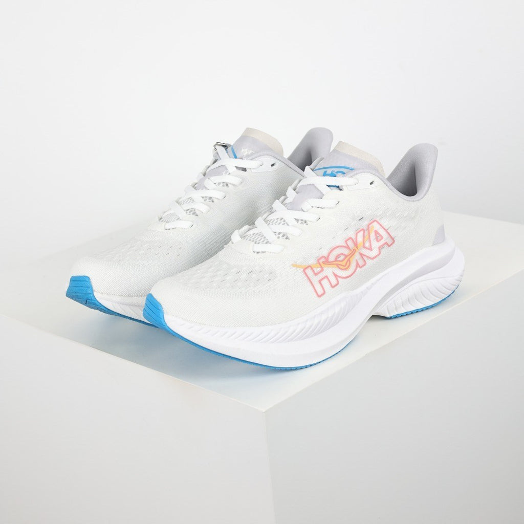 HOKA Mach 6 Mujer - Blanco / Azul