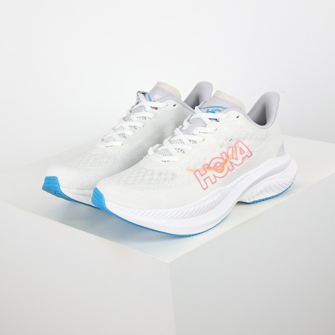 HOKA Mach 6 Mujer - Blanco / Azul