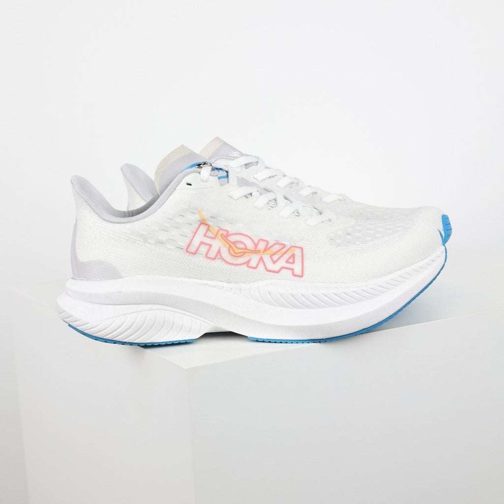 HOKA Mach 6 Mujer - Blanco / Azul