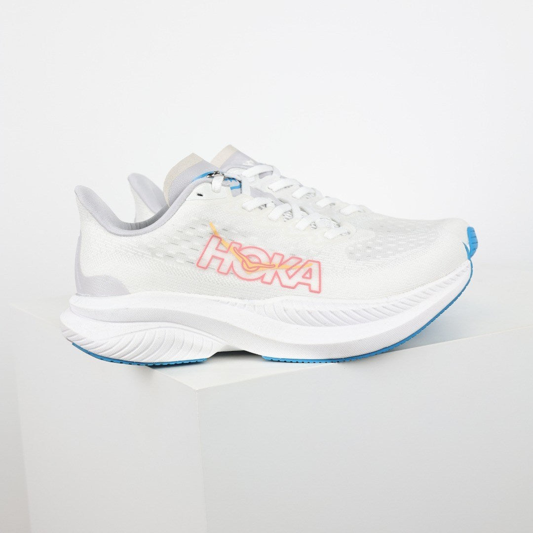 HOKA Mach 6 Mujer - Blanco / Azul