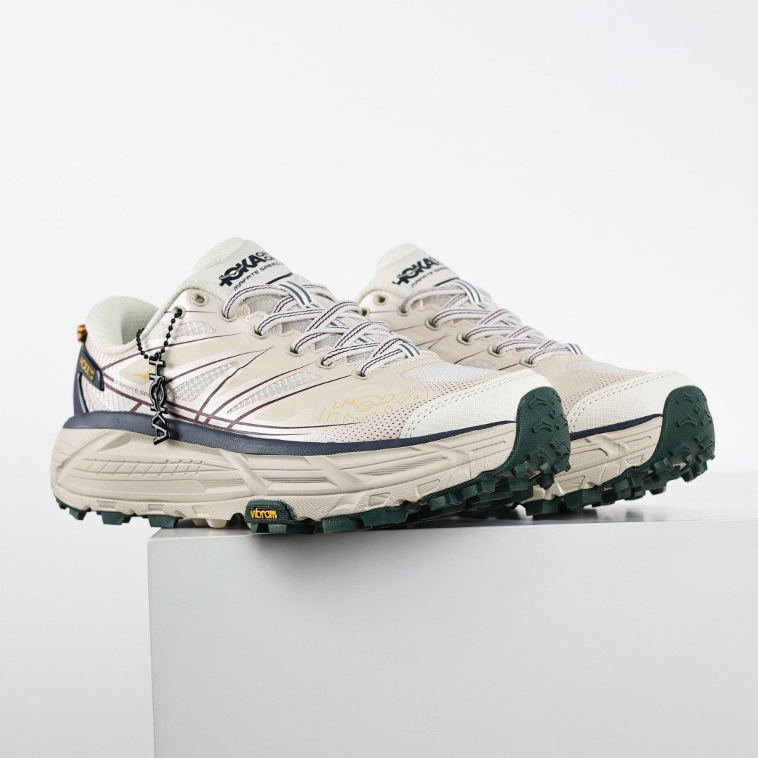 HOKA Mafate Speed 2 Hombre - Crema / Azul marino