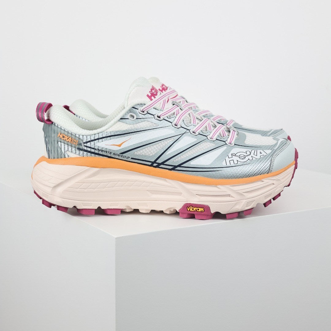 HOKA Mafate Speed 2 Mujer - Celeste / Rosa