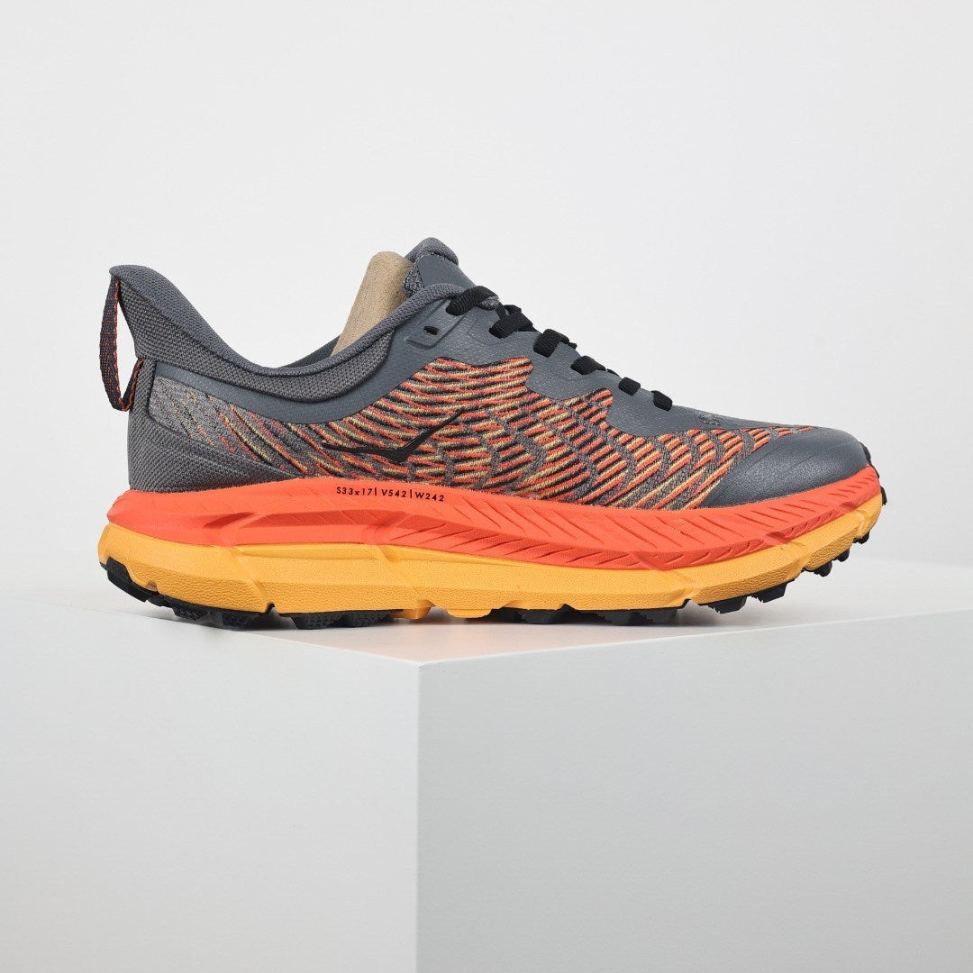 HOKA Mafate Speed 4 Hombre - Gris / Naranja
