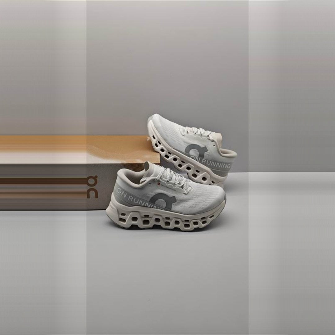 On Cloudmonster 3 Hombre - Blanco / Gris