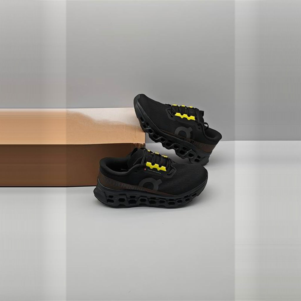On Cloudmonster 3 Hombre - Negro / Amarillo