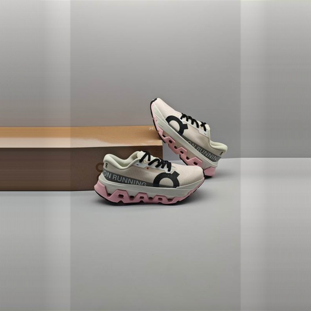 On Cloudmonster 3 Mujer - Crema / Rosa