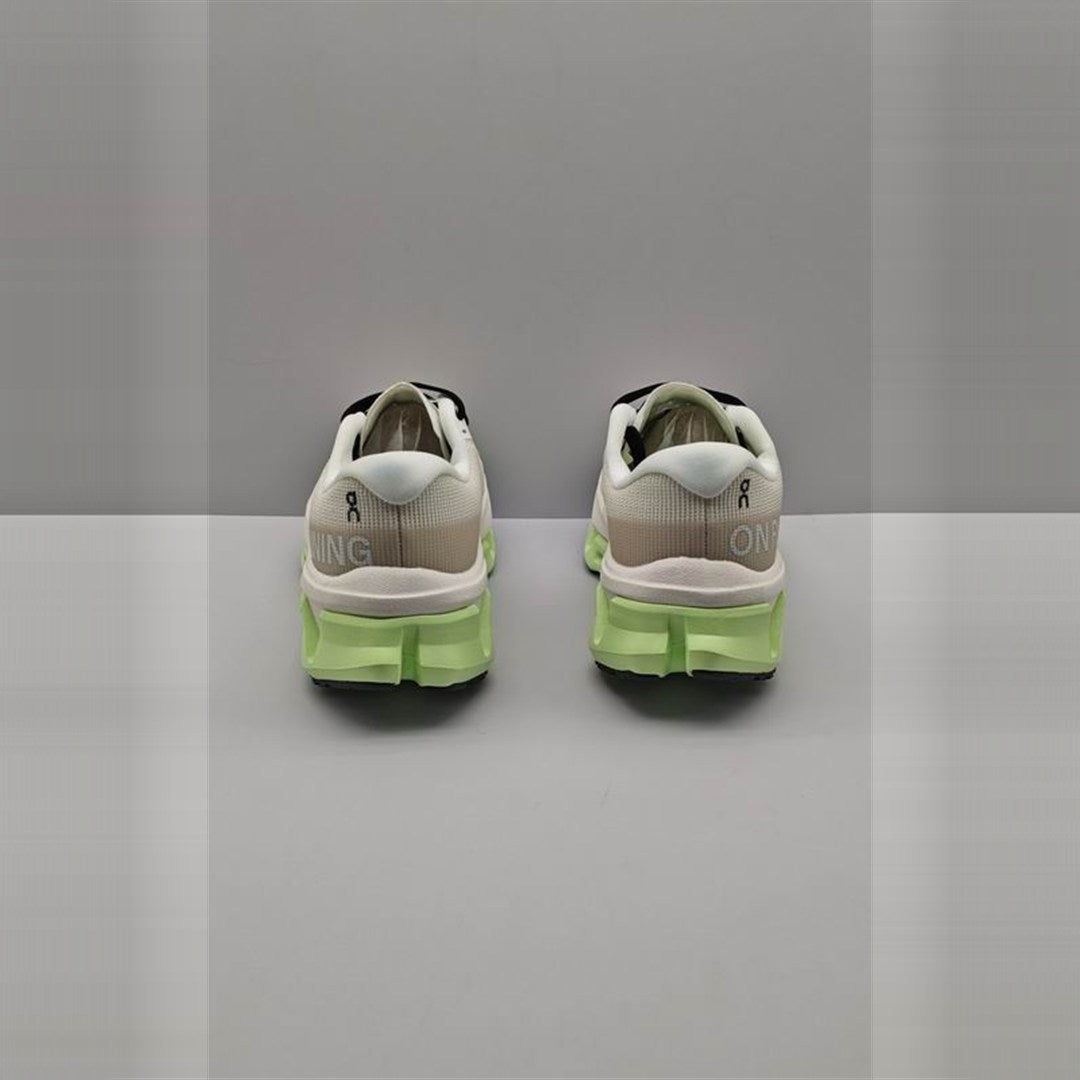 On Cloudmonster 3 Mujer - Crema / Verde lima